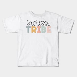 Lacrosse Tribe Muted Pastels Kids T-Shirt